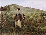 Jules Bastien-lepage Canvas Paintings - At Harvest Time
